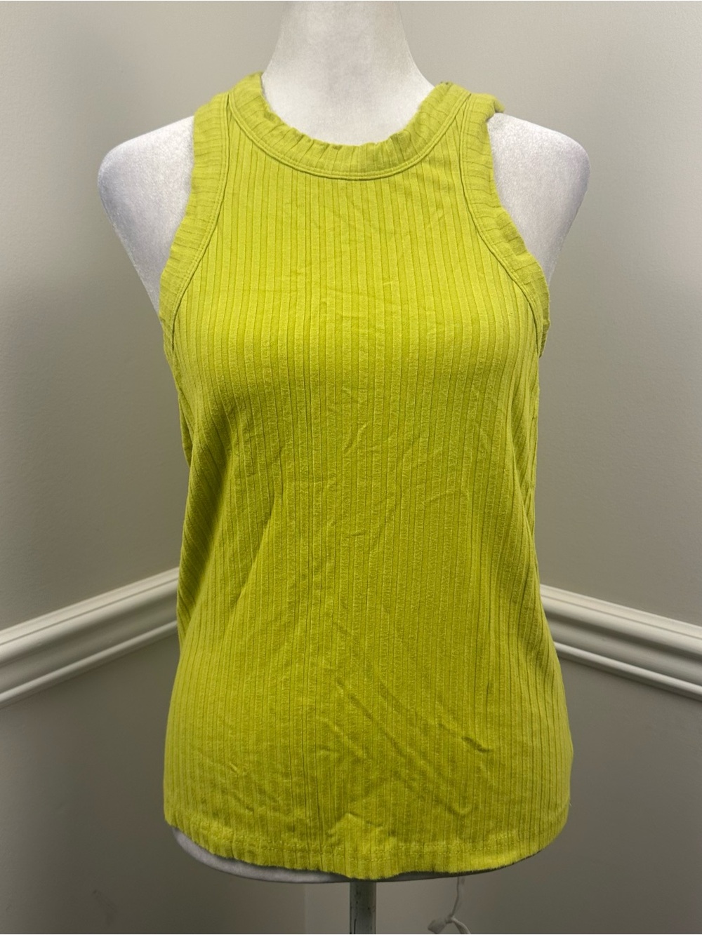 FP Movement by Free People Lime Ribbed Tank Top M